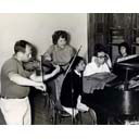 D025. Ruth teaching a chamber music class at Tanglewood, 1960-61.